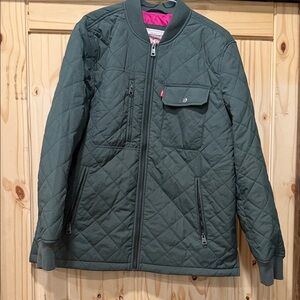 Levi's Green Quilted Puffer Jacket